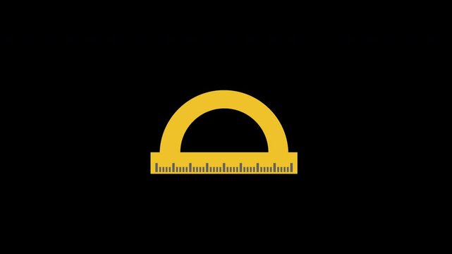 Minimalist Protractor Graphic on a Transparent Background for Precision Angles - Powered by Adobe