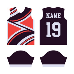 Jersey design sublimation, t shirt Premium geometric pattern Incredible Vector collection