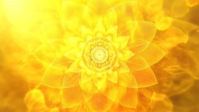 solar plexus chakra manipura third 3rd chakra fire element yellow lotus radiating golden lights