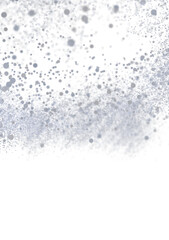 Glowing grey dust particles on white background. Perfect for backgrounds, textures, and design projects.