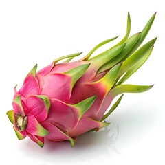 dragon fruit on white background