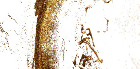 Abstract gold glitter texture.  Perfect sparkle background for luxury design projects.