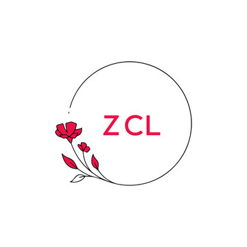ZCL Letter logo white background