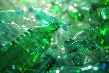 Detailed Color Picture of Plastic Recycling of Pet Bottles, Recycle Industry
