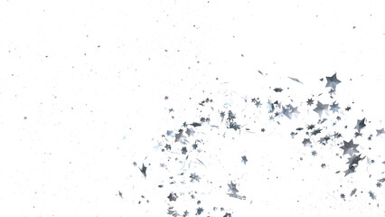 Descendant Christmas Constellations: Mind-Blowing 3D Illustration of Falling Festive Star Patterns