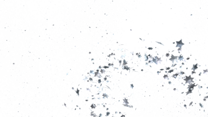 Descendant Christmas Constellations: Mind-Blowing 3D Illustration of Falling Festive Star Patterns