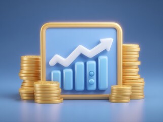 The economy and technology of money, banking, exchange, profit, increase, currency, and digital forex are represented on a 3D trade background with a business financial graph and stock diagram for