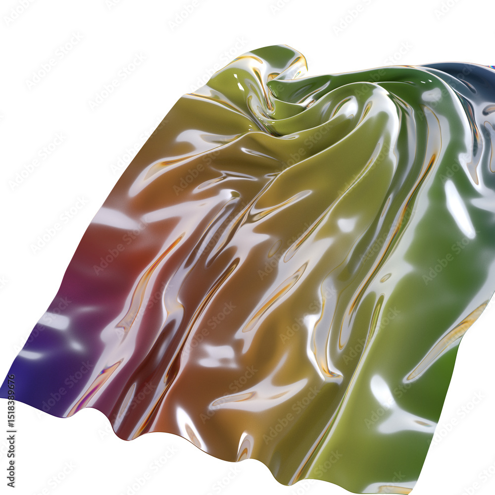 Fototapete dynamic color spectrum: a mesmerizing chromatic 3d canvas