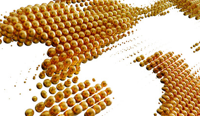 Luxury abstract background with golden spheres. Perfect for presentations, websites, and marketing materials.