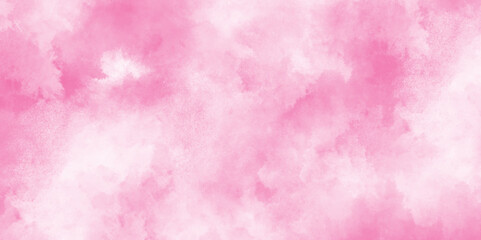 Soft Pink grainy white cloudy Watercolor Gradient Background, Soft Pink cloudy and smooth grunge watercolor texture background, aquarelle painted subtle pink watercolor canvas of grunge texture.