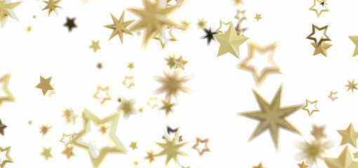 Beautiful golden stars on white. Perfect for holidays, celebrations, and more!