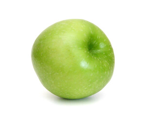 Sweet apple with slice on whiteSweet apple with slice on white