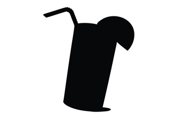 Stylish Cocktail Silhouette Design High-Resolution Drink Graphic Perfect for Menus, Party Invitations and Summer Themed Projects