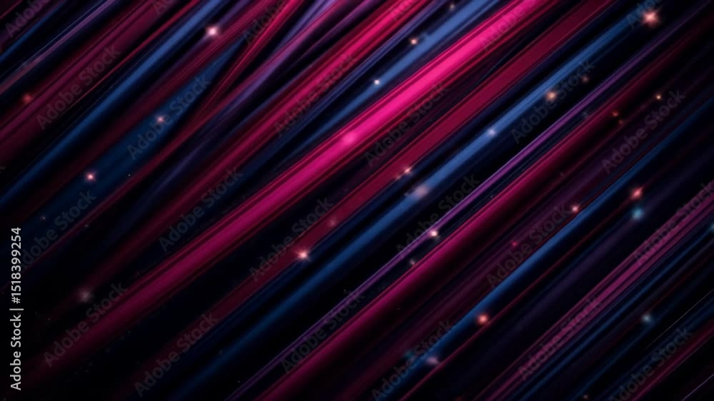 Poster Dynamic Diagonal Lines of Vibrant Colors with Glimmering Particles