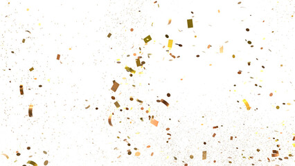 Golden Confetti Explosion
