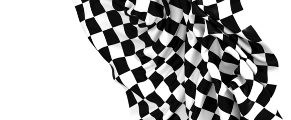 Black and white checkered abstract background. Race background with space for text. Racing flag