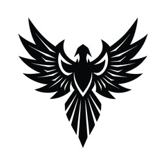Obraz premium bird logo silhouette vector illustration