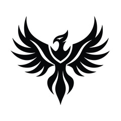 bird logo silhouette vector illustration