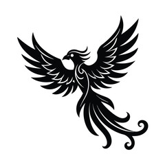 Obraz premium bird logo silhouette vector illustration