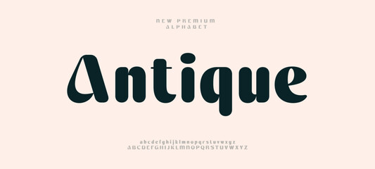 Modern creative alphabet letters font logo. Typography luxury minimal lettering fonts decorative wedding vintage retro logos. vector illustration
