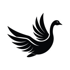 Fototapeta premium bird logo silhouette vector illustration