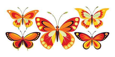 Hazy Dance Butterfly, Mirage Sweep Butterfly, Ripple Glider Butterfly, Float Sketch Butterfly, Chill Flare Butterfly, Tame Whirl Butterfly,