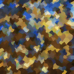 Colorful patched abstract background. Stain effect and camouflage. Spotted backdrop.