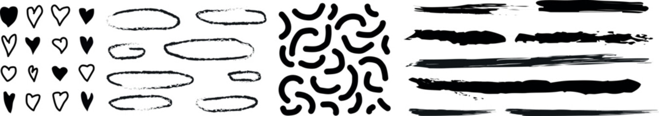 Creative Kids’ Seamless Pattern Set: Vibrant 90s Style Geometric Shapes and Simple Hand-Drawn Doodles for Trendy, Fun, and Colorful Backdrops