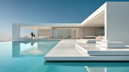  A white modern house