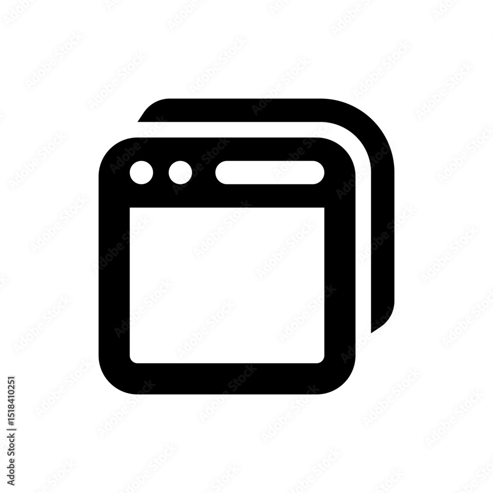 Poster black calendar icon with rounded edges displaying the date '07' in white against a solid background