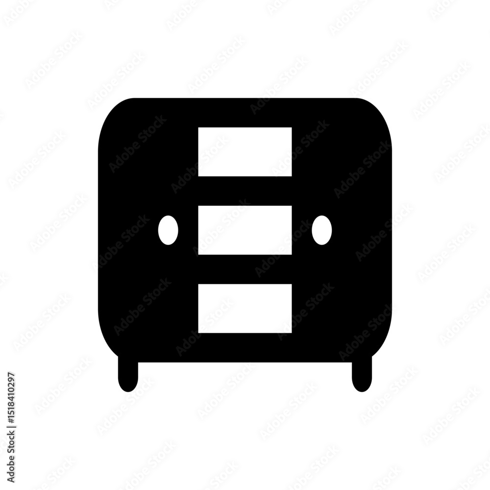 Poster illustration of a black and white aac file icon with folded corner representing a digital audio file