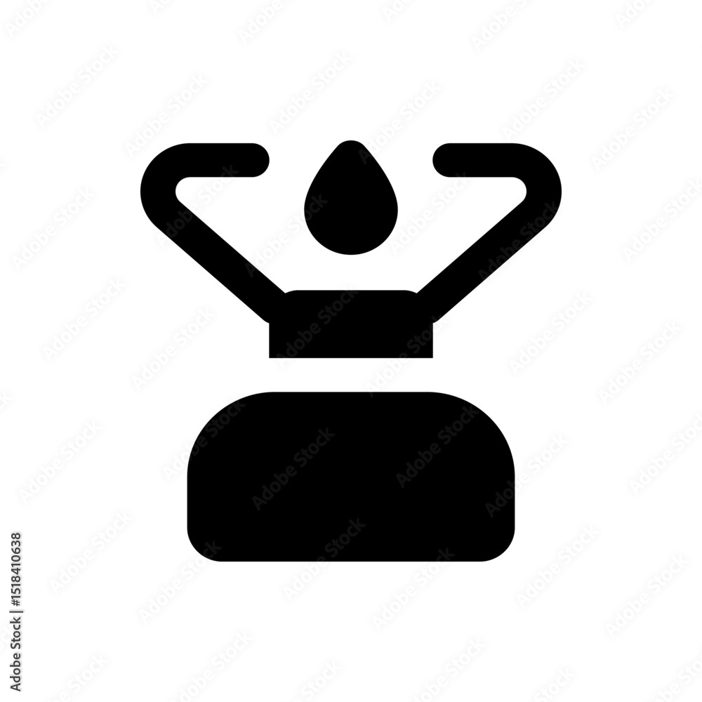 Poster black rounded square containing three horizontal white lines representing a menu or navigation icon 