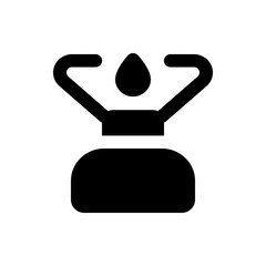 Black rounded square containing three horizontal white lines representing a menu or navigation icon design