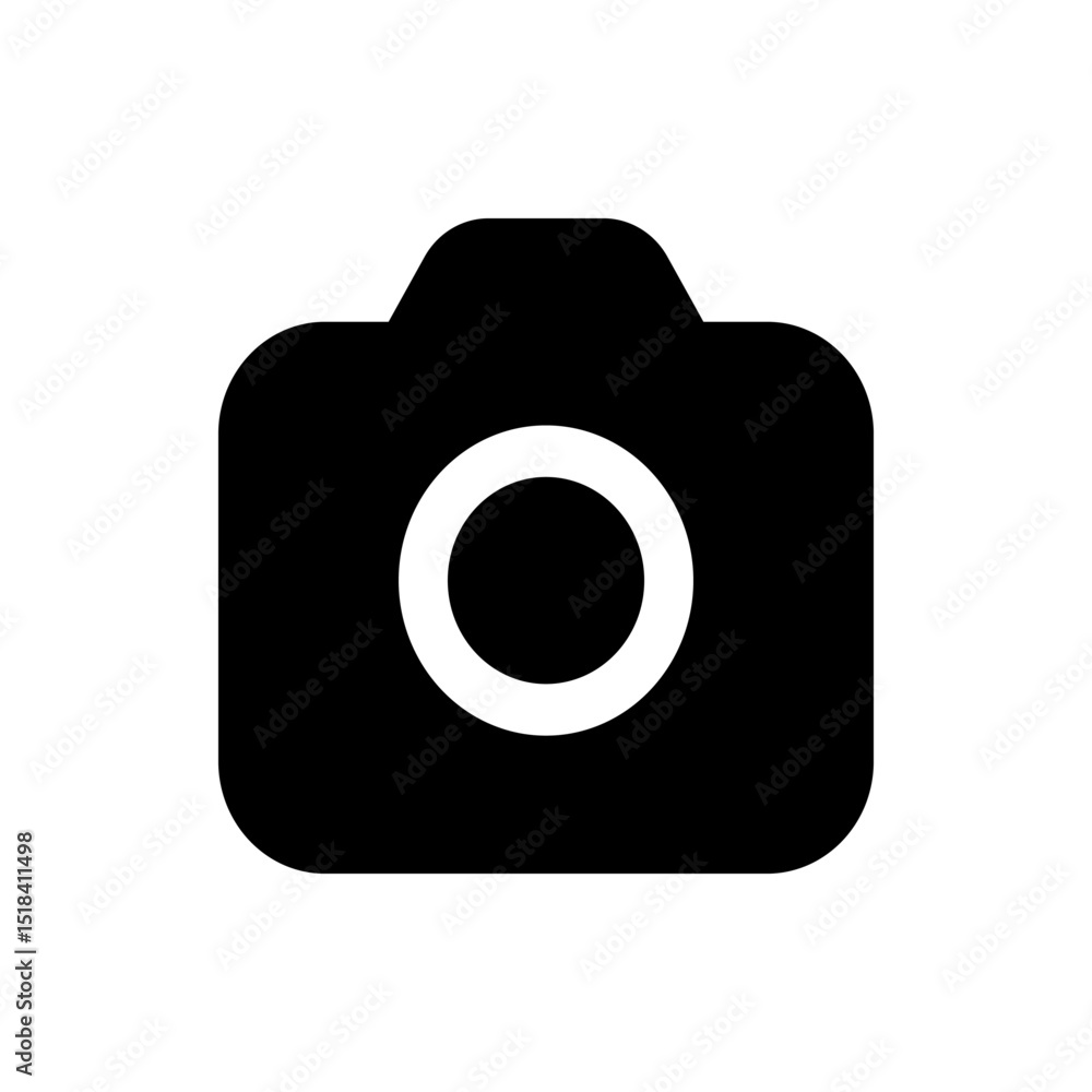 Aufkleber abstract representation of user profile settings with head silhouette and gear icon in black color s
