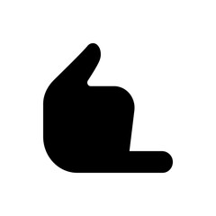 Illustration of a black address book with a person icon on the cover in a simple and modern style