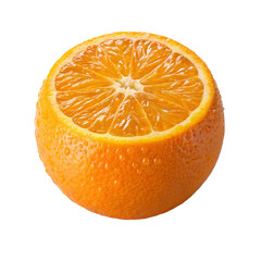 A fresh orange isolated on a white background