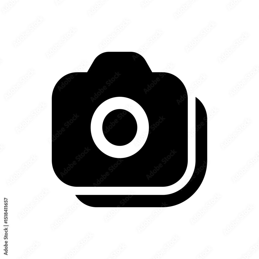 Poster black arrow pointing right with three dots indicating movement or progression on a white background