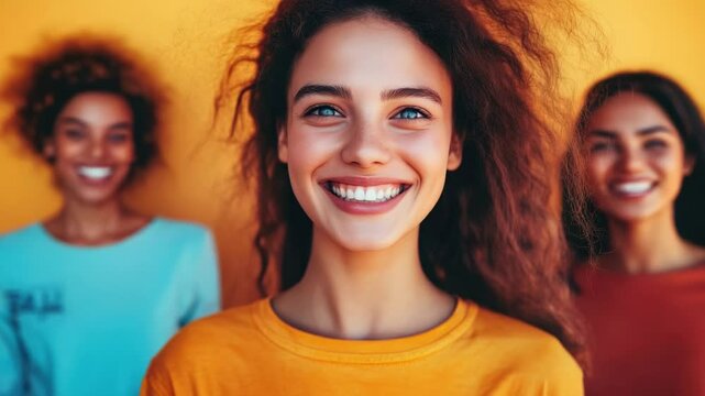 A group of women posing side by side, great for social media or event promotion