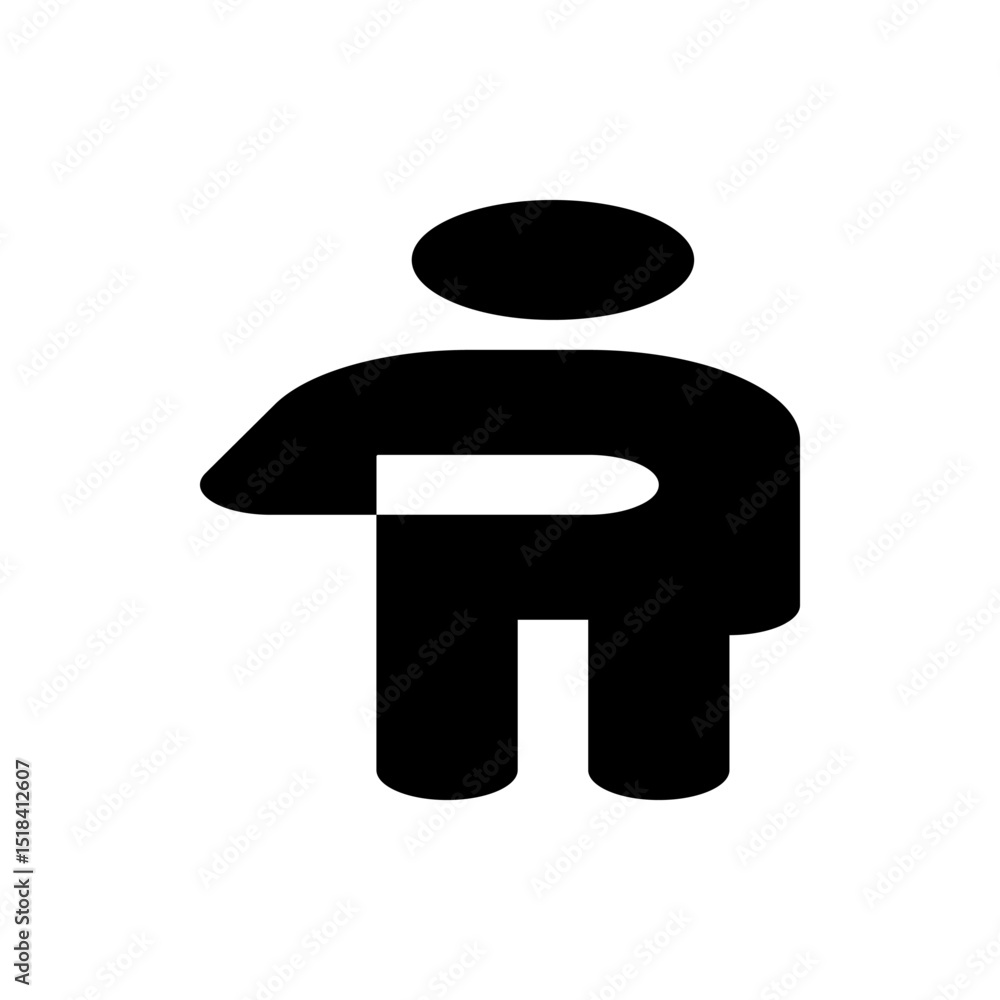 Poster black circle with four arrows pointing outwards from the center in a symmetrical arrangement design 