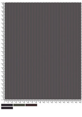 Detailed Fabric Swatch with Ruler and Color Palette Showing Texture and Measurement for Design Purposes