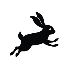 rabbit silhouette vector