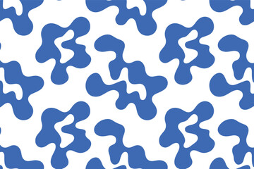 Seamless abstract blue and white pattern background