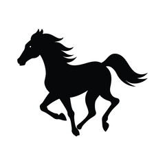 horse silhouette vector