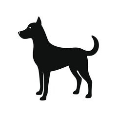 black dog vector
