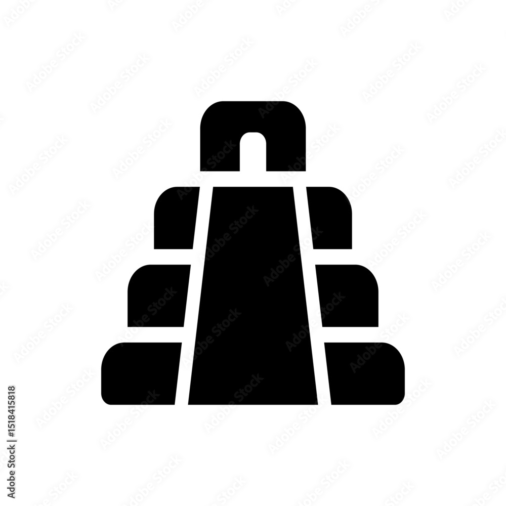 Poster black diverging arrows with one pointing up and two pointing down and to the sides on white backgrou