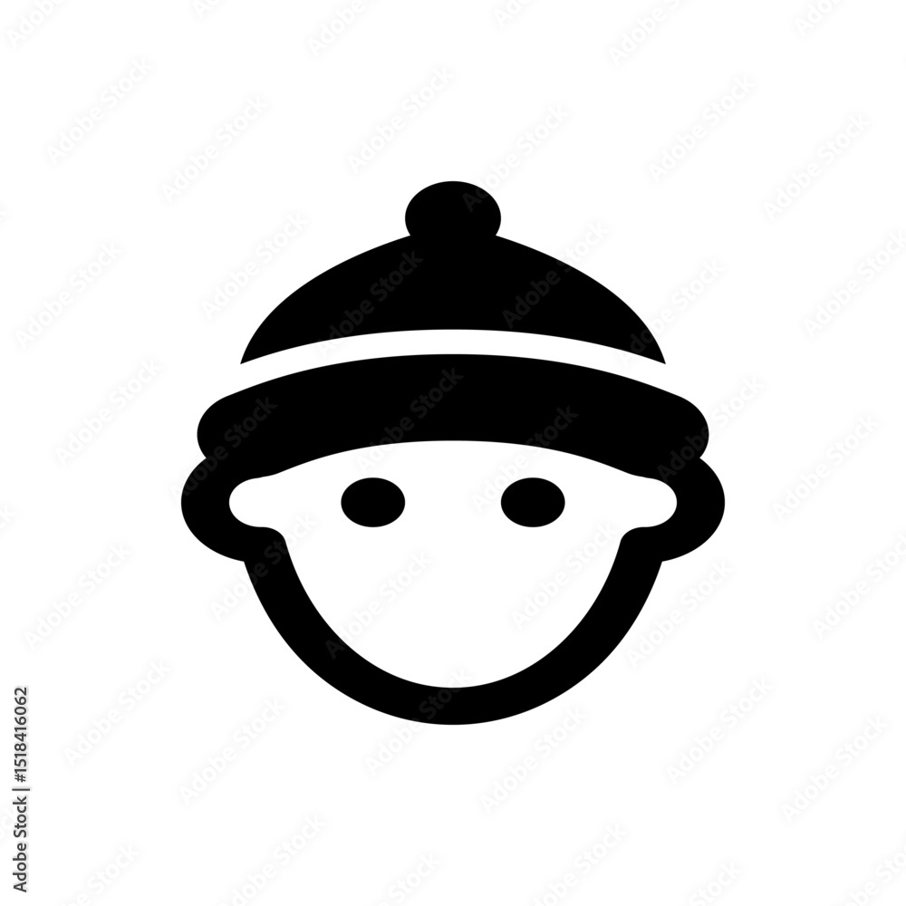 Poster illustration of a white asterisk symbol centered on a black rounded square with a simple design styl