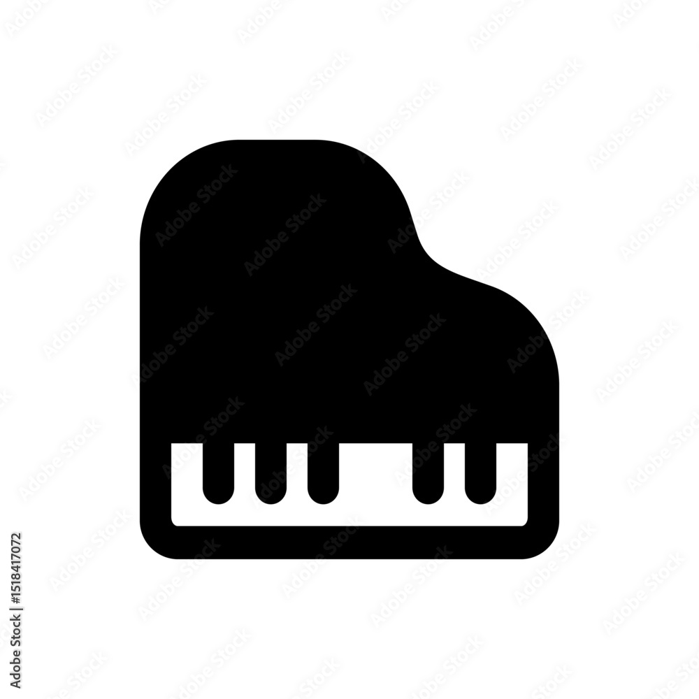 Poster magnifying glass focusing on an object with multiple horizontal lines and small rounded rectangles i