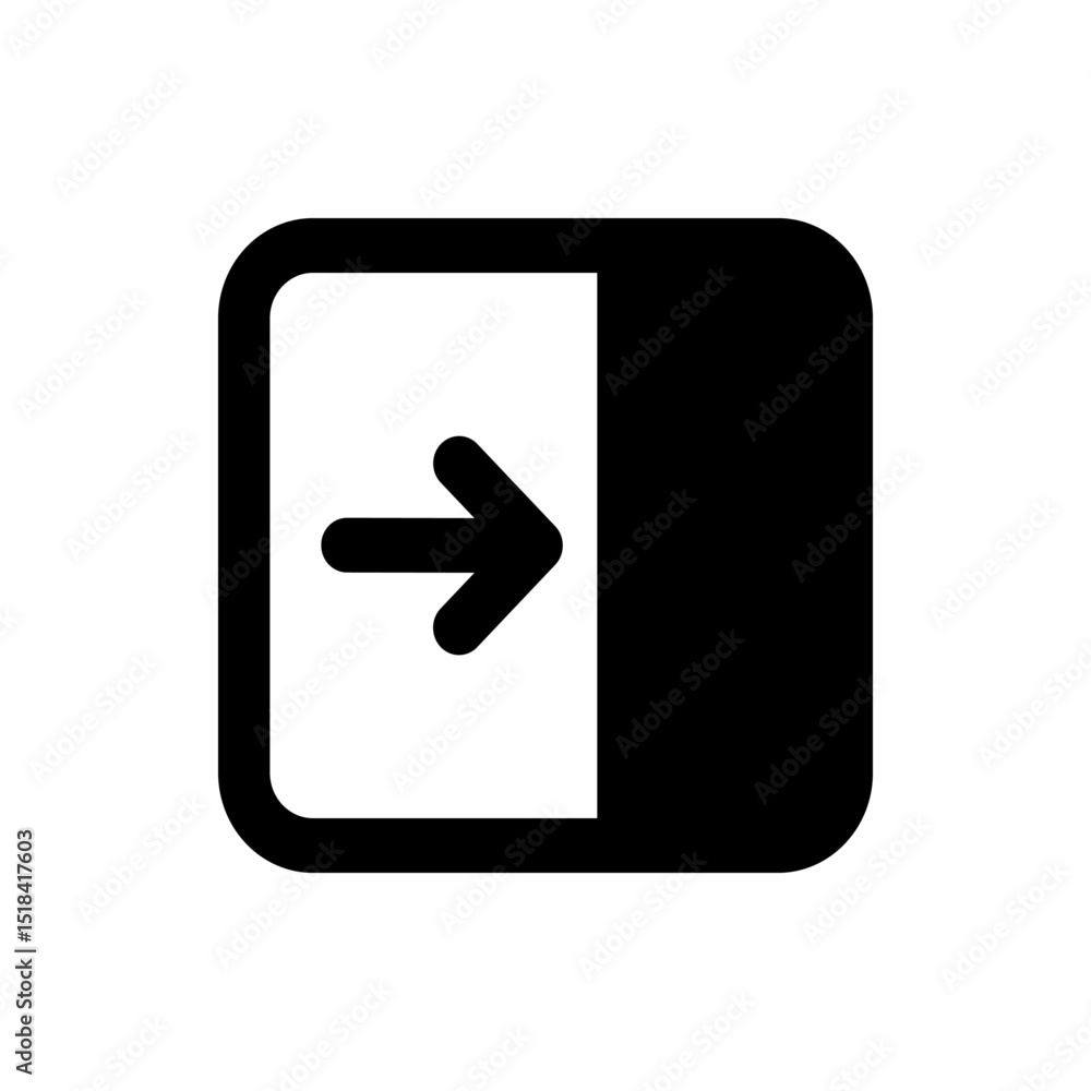 Poster a simple graphic featuring vertical black bars of varying widths against a white background in a pat