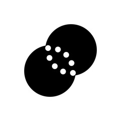 Shape merge black color icons