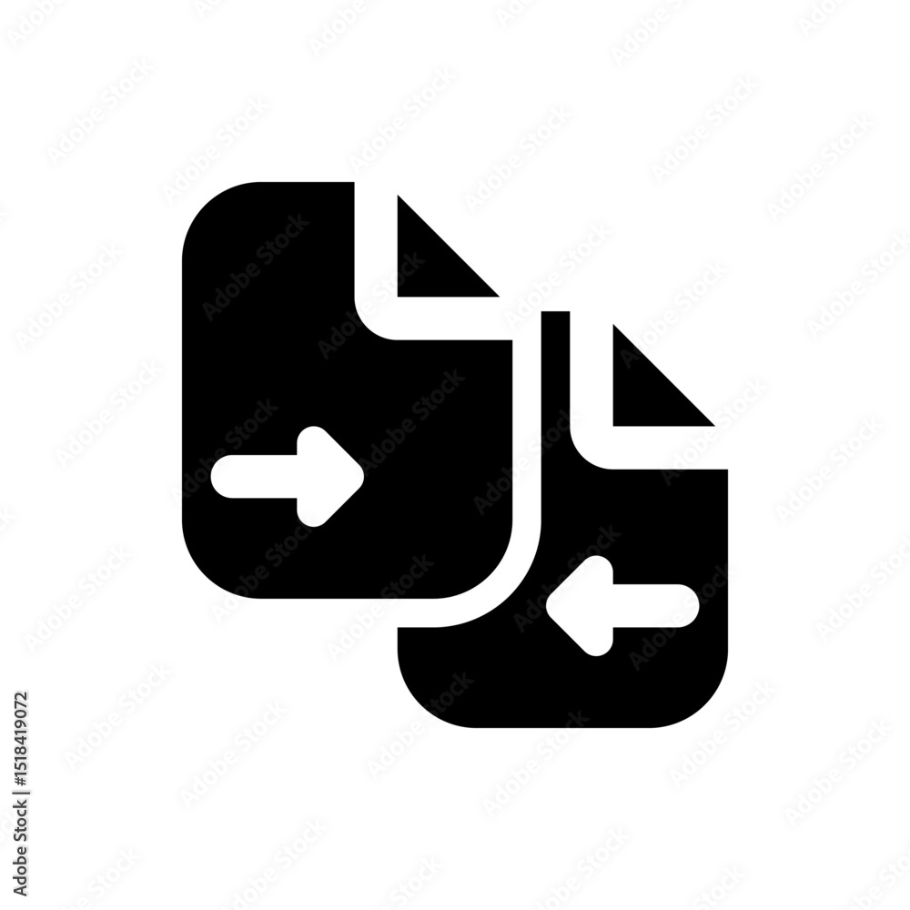 Poster data move file move icon black color icons